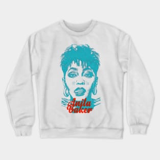 Retro Anita Baker Overprint Crewneck Sweatshirt